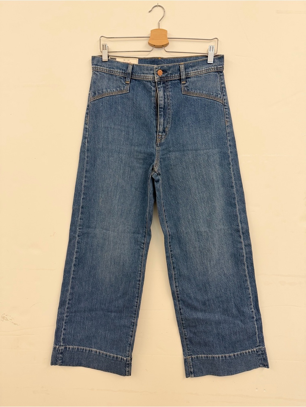Classic women Wide-Leg Blue Jeans